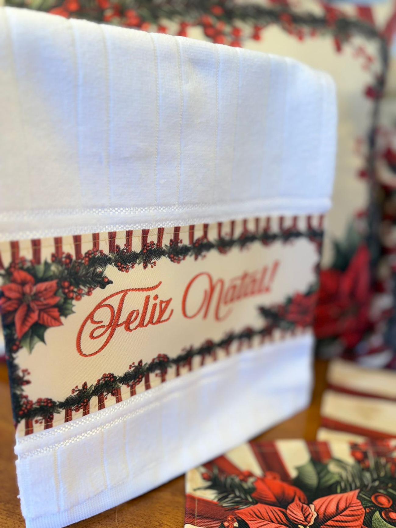 Jogo de mesa de Natal tema Biscoito de Gengibre